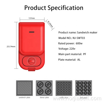 household multifunctional bread grill maker with timer